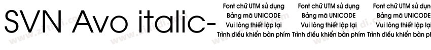 SVN Avo italic字体转换